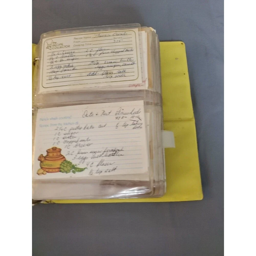 Vtg Deluxe Recipe Binders W/ Inserts The Recipe Collector Books Over 150 Recipe
